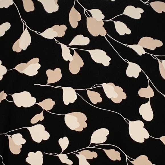 Loft women's skirt a line black blush print large - Picture 8 of 11